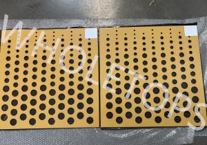 China Gold Color Ceramic Coated Aluminum Panel 5.0mm Scratch Resistance factory