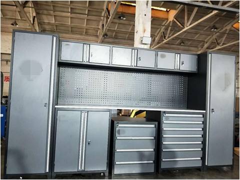 Powder Coat Steel Finish Metal Heavy Duty Garage Storage System for Tool Organization