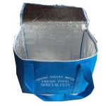 Dark Blue Lunch Box Insulated Cooler Bags For Men , 2mm Aluminium EPE Inside