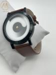 Durable Leather Strap Quartz Watch 30 Meters Water Resistance Stylish Design