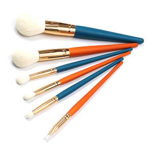 China Skin Friendly 6pcs Facial Makeup Brushes Easy Powder Absorbtion factory