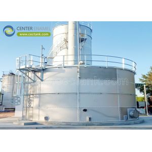 China Concrete Foundation Stainless Steel Tanks For Anaerobic Digester Tanks on sale