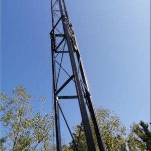 China Winch Up 65ft 10 Sections Lattice Transmission Tower factory