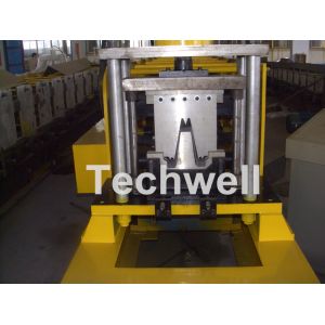 Chain Transmission Top Hat Profile Cold Roll Former Machine With 15 Roll