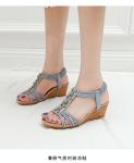 BS055 Platform Wedge Heel Mid-Heel Ladies Sandals 2020 Summer New Style European