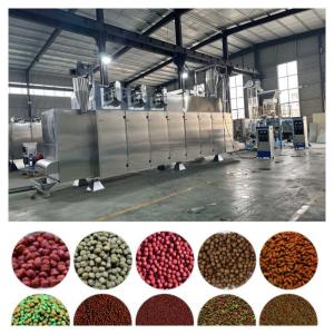 China Stainless Steel Fish Feed Pellet Extruder Single Double Screw Fish Pellet Maker factory