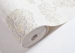 0.53*10M Vinyl Embossed Floral Pattern Wallpaper , Rustic Country Wallpaper