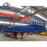 Stake Side Wall Truck Trailers Cargo Carrier Sidewall Semi Trailers To Sudan