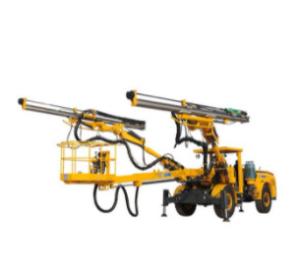 China Double Boom rock Drilling Rigs For Tunnels , Underground Mines factory