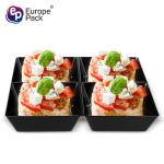 Shantou supplier plastic 4 compartment disposable food tray for sale