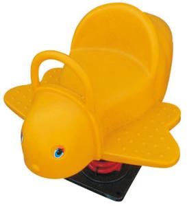 China environment friendly outdoor play items children rocking horse with spring factory