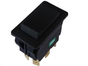 China AC Electric Power Switch On Off On Momentary 4 Terminal Black Color factory