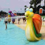 Fiberglass Water Game Spray Park Equipment With Cartoon Animal Shaped