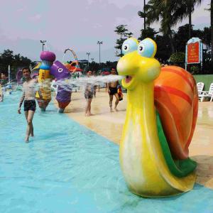 China Fiberglass Water Game Spray Park Equipment With Cartoon Animal Shaped factory