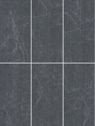 Wear-Resistant Matte Antique Finish Dark Gray 60x120cm 3D Line Curtain Wall Porcelain Tile For Terrace And Balcony