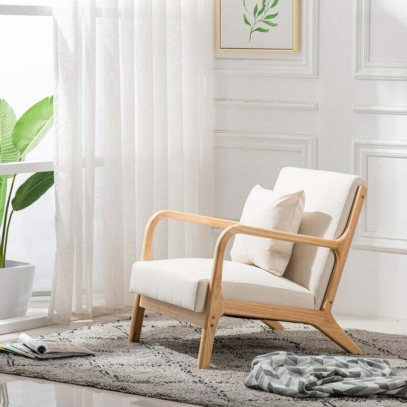 Customized Color Single Velvet/Cotton And Linen/PU Leather Furniture Living Room Chair for Modern and Stylish Interiors