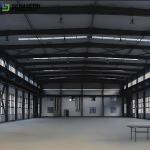 Portal Frame Structure Build Metal Shed Galvanized Steel Bolted Connection