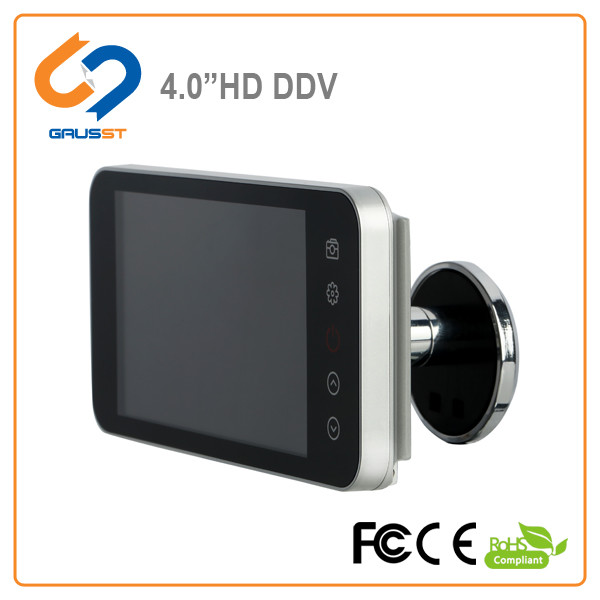 Clear Image Night Vision Door Camera With 4.0 Inch LCD Screen 3 AAA Batteries