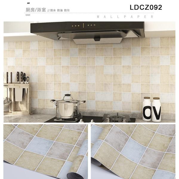 Mosaic Design Self Adhesive Wallpaper for Bathroom Tiles Waterproof Wall