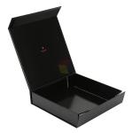 Custom Disposable Black Design Paper Foldable Magnetic Sushi Take Out Box Food