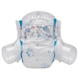 China Big Spandex Elastic Waistband S M L XL Disposable Baby Diaper with Huge Absorbency factory