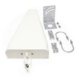 White 12dBi 4G LTE Omni Log Periodic Broadband LPDA Antenna for 1710-2700MHz