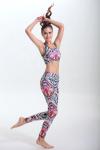 OEM women yoga pants polyester spandex fabric bodybuilding gymwear