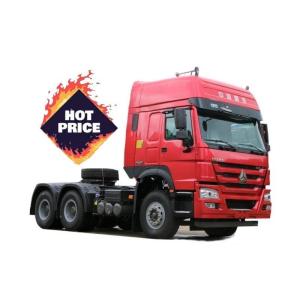 China WD615.47 Engine Model SINOTRUK 6X4 HOWO 7 Trailer Tractor Truck Head in Red Color for Your Customer's Requirements factory