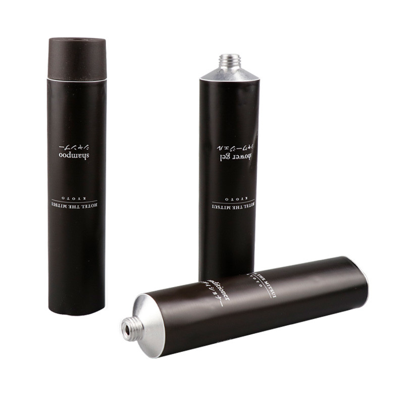 Black 5ml-400ml Aluminum Collapsible Tubes Mono Layer Five Layers 2oz Cosmetic Tubes