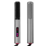 Professional Custom LCD Hair Straightener Brush , PTC ABS Electric Cold Wind