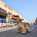 Vivid Animatronic Electronic Walking Dinosaur Ride On Scooter