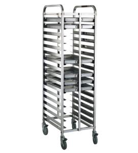 China 16/32 Tray Full-Size Bun / Sheet Pan Rack Assembled or Welding Type Stainless Steel Catering Equipment factory