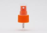 Orange Color Fine Mist Sprayer Pump , 20mm 0.2ml Dosage Cosmetic Spray Pump