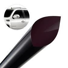 China UV Rejection Automotive Window Tint Rolls Black Color 9% Light Transmission factory