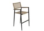 100% Handmade Waterproof Rope High Armchair Outdoor Bar Furniture