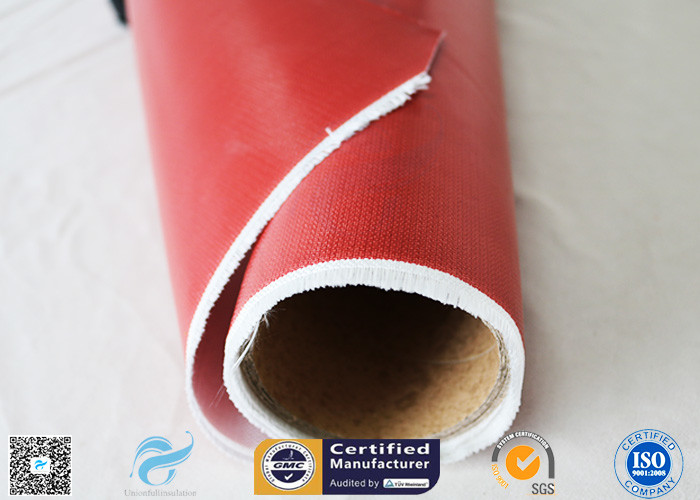 80g Coating E - glass Silicone Rubber Coated Fiberglass Fabric 260℃ Alkali Free