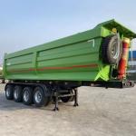 9403ZH 4 Axles Rear Dump Semi Trailer 45 Cubic Meter for Your Construction Needs