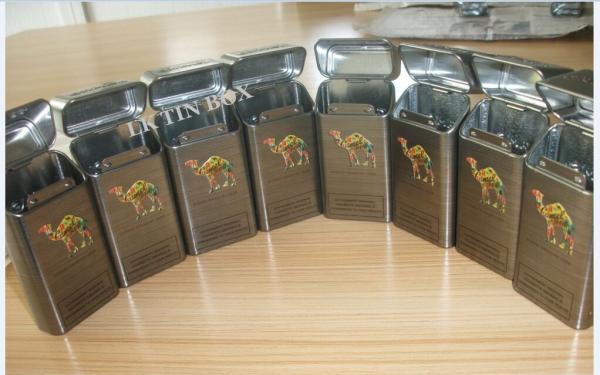 10 Sticks Embossed Vintage Cigarette Cases King Size Camel Metal Cigarette Box