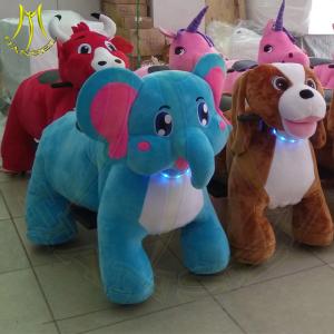 China Hansel hot selling kids walking battery operated stuffed ride on animals factory