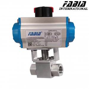 China FABIA Pneumatic High Pressure Two Way Ball Valve on sale