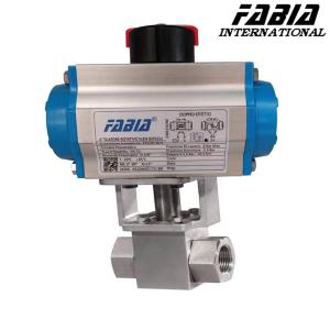 China Pneumatic High Pressure Two Way Ball Valve factory