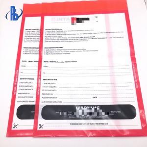 China Wholesale Packaging Envelopes Plastic Packaging Bags Single Used Security Tamper Evident Bag factory