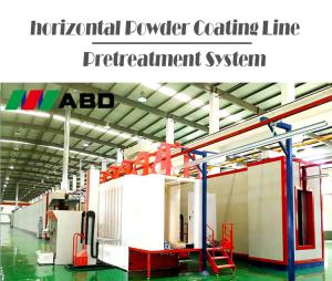 China new design industrial powder coating oven with hanging rail factory