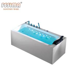 China Indoor Single Person Hot Tub Massage Spa Corner 1500X750mm factory