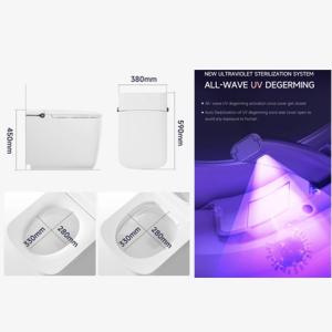 China Modern Hotel Home Integration Wall Hung Toilet Smart With Hot Warm Air Dryer factory