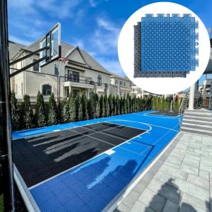 China Interlocking Synthetic Badminton Hockey Sport Court Flooring Tiles Outdoor Basketball Court Tiles factory
