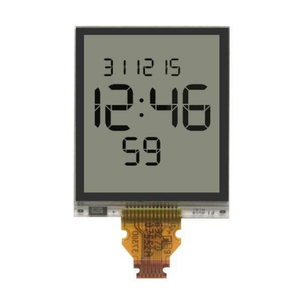 Rectangle SPI Interface Mono Lcd Display , Transflective Lcd Module 144x168 1