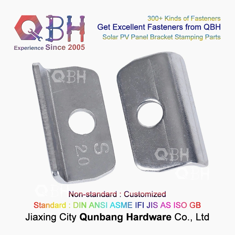 10%off Qbh Customized Stainless Steel 304/316 Photovoltaic PV Solar Energy Panel System Bracket Washer Promotion Promotional Fastener Stamping Parts