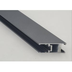 Silver Electrophoresis Aluminium Channel Profiles For Advertising / Exhibition