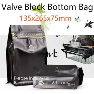 Reusable Top k Square Box Flat Bottom Aluminum Foil Lined Plastic Kraft Paper